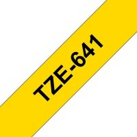 brother Schriftband TZe-641 TZE641, 18 mm, schwarz auf gelb, 1 St.