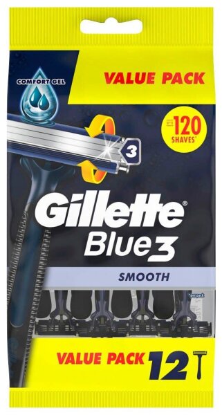 Gillette Blue3 Smooth Einwegrasierer 12 St.