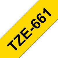 brother Schriftband TZe-661 TZE661, 36 mm, schwarz auf gelb, 1 St.