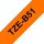 brother Schriftband TZe-B51 TZEB51, 24 mm, schwarz auf orange, 1 St.
