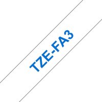 brother Textil-Schriftband TZe-FA3 TZEFA3, 12 mm, blau auf weiß, 1 St.