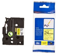 brother Schriftband TZe-FX651 TZEFX651, 24 mm, schwarz...