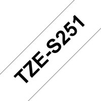 brother Schriftband TZe-S251 TZES251, 24 mm, schwarz auf weiß, 1 St.