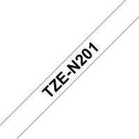 brother Schriftband TZe-N201 TZEN201, 3,5 mm, schwarz auf weiß, 1 St.