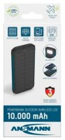 ANSMANN PB212W Solar-Powerbank 10.000 mAh schwarz