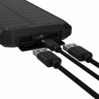 ANSMANN PB212W Solar-Powerbank 10.000 mAh schwarz