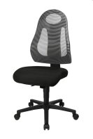 Topstar Bürostuhl Free Art, FR100 G208 Stoff grau, Gestell schwarz