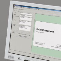 100 SIGEL Visitenkarten DP746 matt blau 200 g/qm