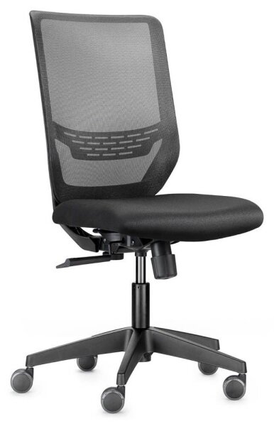 Trendoffice by Dauphin Bürostuhl to-sync work mesh one, 9241 SY0 A0 Stoff schwarz, Gestell schwarz