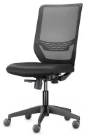 Trendoffice by Dauphin Bürostuhl to-sync work mesh one, 9241 SY0 A0 Stoff schwarz, Gestell schwarz