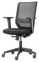 Trendoffice by Dauphin Bürostuhl to-sync work mesh one, 9241 SY0 A236 Stoff schwarz, Gestell schwarz