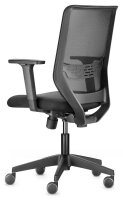 Trendoffice by Dauphin Bürostuhl to-sync work mesh one, 9241 SY0 A236 Stoff schwarz, Gestell schwarz