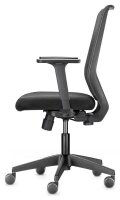 Trendoffice by Dauphin Bürostuhl to-sync work mesh one, 9241 SY0 A236 Stoff schwarz, Gestell schwarz