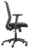 Trendoffice by Dauphin Bürostuhl to-sync work mesh one, 9241 SY0 A236 Stoff schwarz, Gestell schwarz