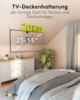 goobay TV-Deckenhalterung Basic (M) schwarz