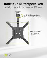 goobay TV-Deckenhalterung Basic (M) schwarz