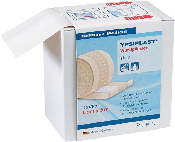 Holthaus Medical Pflaster YPSIPLAST® 40156 beige 6,0 cm x 5,0 m, 1 St.