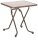 BEST Gartentisch Madrid braun, weiß rechteckig 67,0 x 67,0 x 73,0 cm