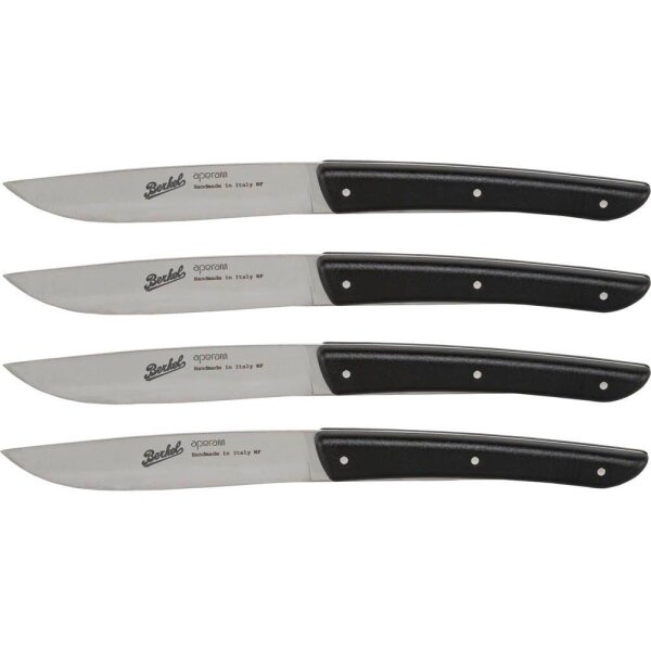 Berkel Steakmesser COLOR schwarz, Klinge: 11,0 cm, 4 St.
