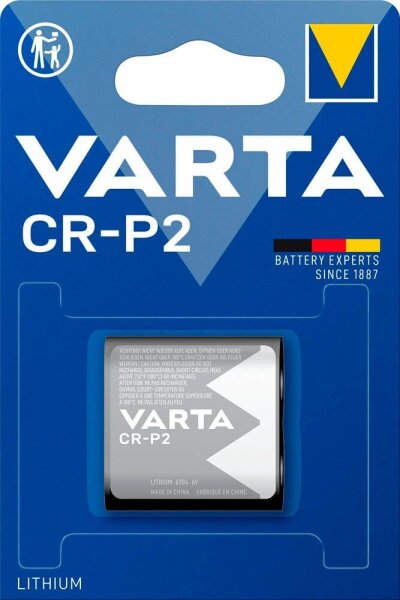 VARTA Batterie CR-P2 Lithium Fotobatterie 6,0 V, 1 St.