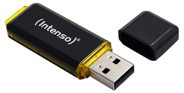 Intenso USB-Stick High Speed Line schwarz, gelb 128 GB, 1 St.