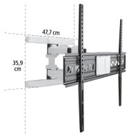 hama TV-Wandhalterung FULLMOTION 118626 schwarz