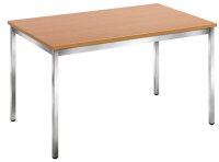 SODEMATUB Mehrzwecktisch buche rechteckig, Vierkantrohr...