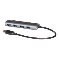 i-tec® USB-Hub METAL Series 4-fach silber
