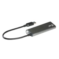 i-tec® USB-Hub METAL Series 4-fach silber