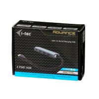 i-tec® USB-Hub METAL Series 4-fach silber