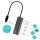 i-tec® USB-Hub METAL Series 4-fach silber