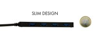 i-tec® USB-Hub Advance Series Slim 4-fach schwarz