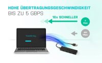 i-tec® USB-Hub Advance Series Slim 4-fach schwarz