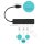 i-tec® USB-Hub Advance Series Slim 4-fach schwarz