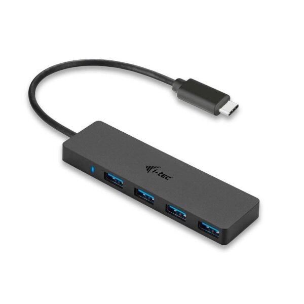 i-tec® USB-Hub Advance Series Slim USB-C 4-fach schwarz