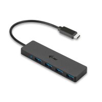 i-tec® USB-Hub Advance Series Slim USB-C 4-fach schwarz