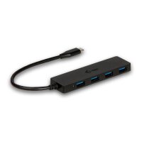 i-tec® USB-Hub Advance Series Slim USB-C 4-fach schwarz