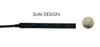 i-tec® USB-Hub Advance Series Slim USB-C 4-fach schwarz