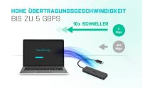 i-tec® USB-Hub Advance Series Slim USB-C 4-fach schwarz