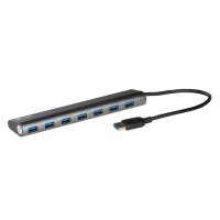 i-tec® USB-Hub METAL Series 7-fach silber