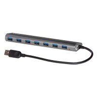 i-tec® USB-Hub METAL Series 7-fach silber
