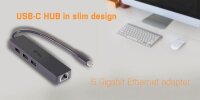 i-tec® USB-Hub Advance Series Slim USB-C 3-fach schwarz