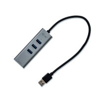 i-tec® USB-Hub USB 3.0 Metal 3-fach grau