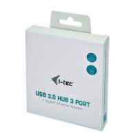 i-tec® USB-Hub USB 3.0 Metal 3-fach grau