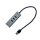 i-tec® USB-Hub USB 3.0 Metal 3-fach grau