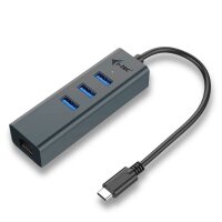 i-tec® USB-Hub USB-C Metal 3-fach grau