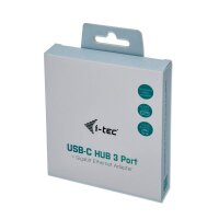 i-tec® USB-Hub USB-C Metal 3-fach grau