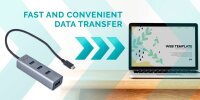 i-tec® USB-Hub USB-C Metal 4-fach grau