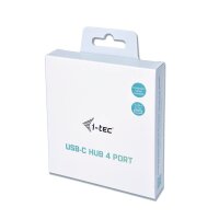 i-tec® USB-Hub USB-C Metal 4-fach grau
