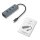 i-tec® USB-Hub USB-C Metal 4-fach grau